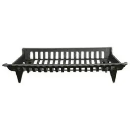 Cast Iron Fireplace Grate Black 30-Inch Heavy Duty Fire Grate Wood Burning Stoves Various