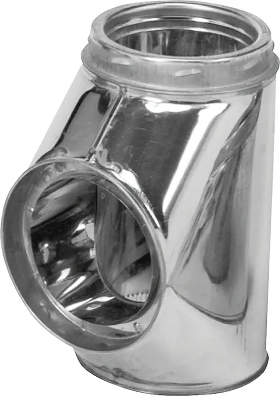 Selkirk 208100 Lined Chimney Tee Cap, 7-3/8 Connection, Stainless Steel
