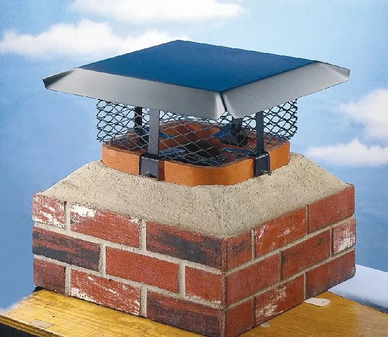 Shelter SCADJ-L Adaptable Chimney Cap, Steel, Black, Powder-Coated, Fits Duct Size: 19-1/2 x 9-1/4 x 24-1/2