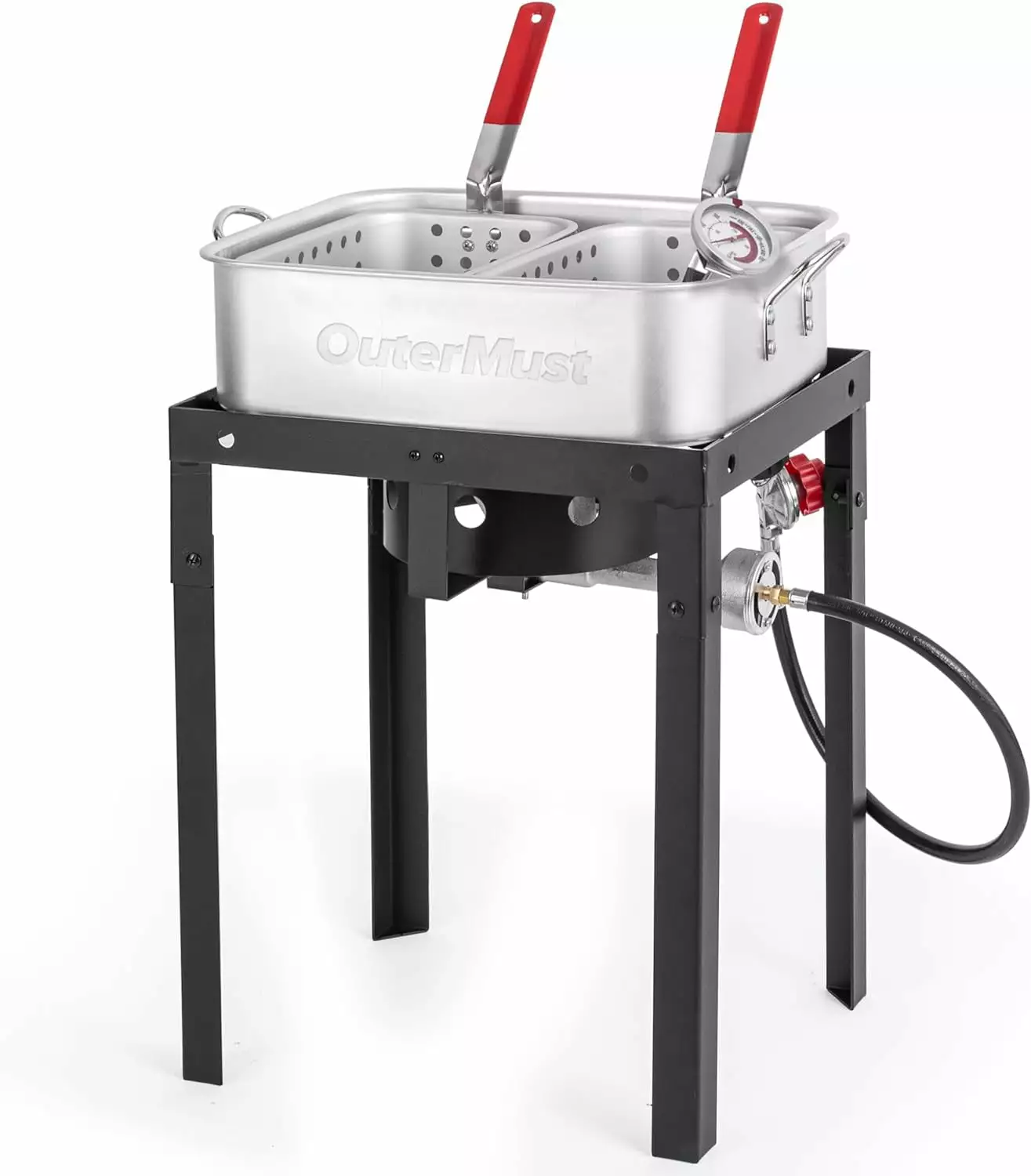 58,000 BTU Fish Fryer 18 Qt Outdoor Fryer Pot and 2 Inner Binquireets OuterMust