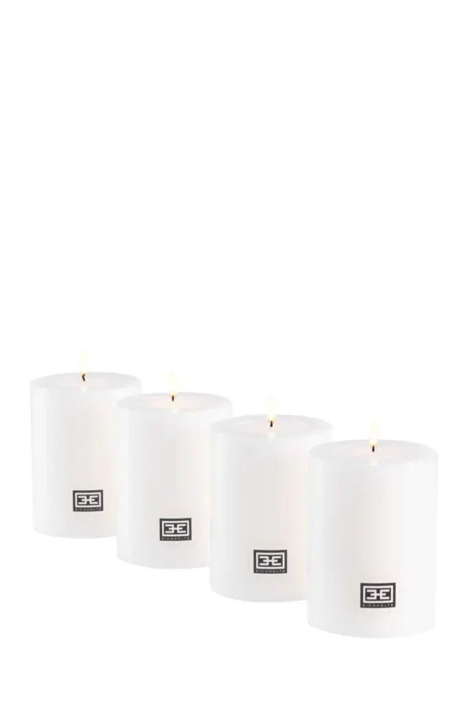 Artificial Candle Set 4 Eichholtz Realistic Flameless Candles