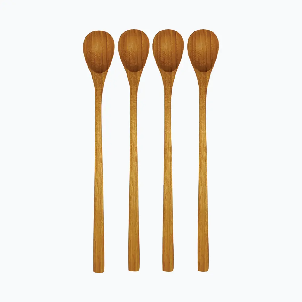 Teak Long Spoons, Set 4