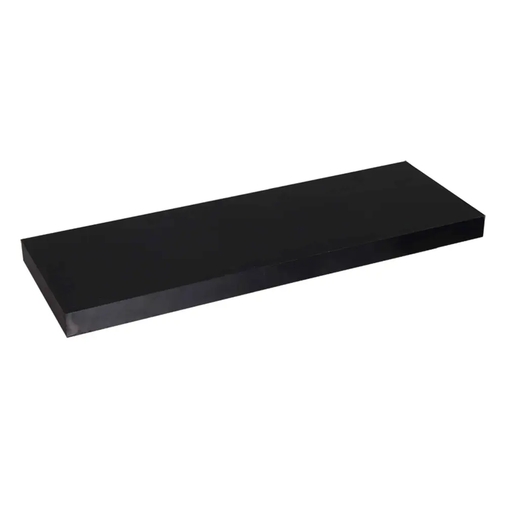 Floating Shelf Midnight MDF, 16" x 5.11" x 1.5" Terracotta Finish