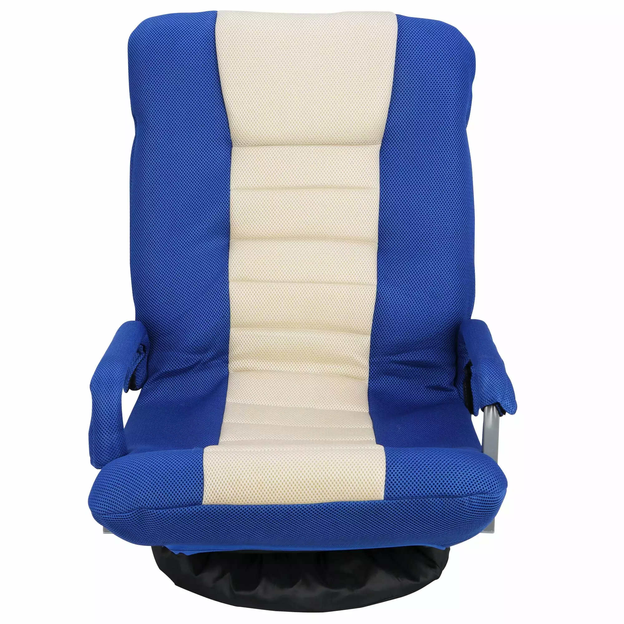 HomGarden 360 Degree Swivel Foam Gaming Floor Chair Armrests Adjustable Folding Rocker 21 Wx28.7H Blue Video Games Reading...