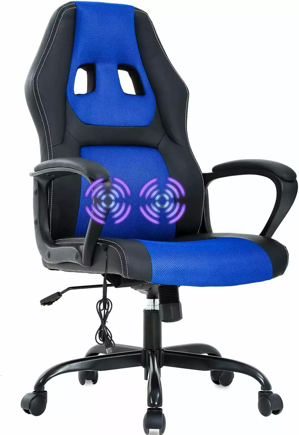 Swivel Gaming Chair 360 Degree Multipurpose Floor Chair Armrest Adjustable 5 Positions Folding Lazy Sofa Lounger TV Readin...
