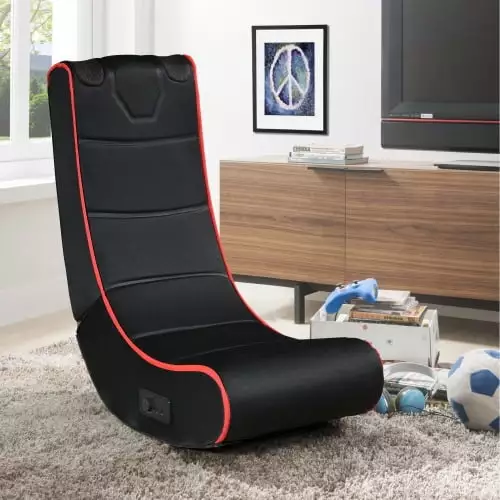 Foldable Gaming Chair Floor Chair On-Board Speakers Gaming Floor Chair Back Support Portable Gaming Chair Video Games Read...