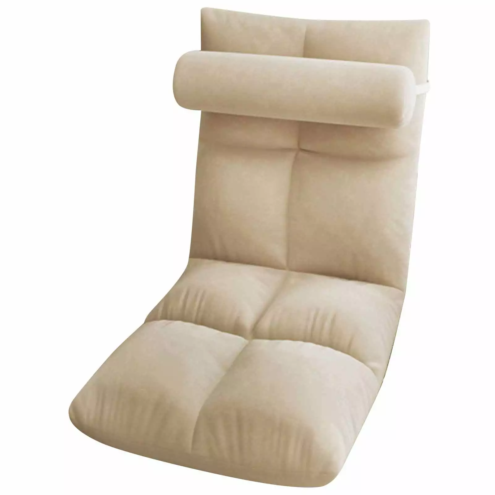 Floor Chair Back - Indoor Chaise Lounge Folding Sleeper Bed Living Room or Bedroom Chaise WYDCG