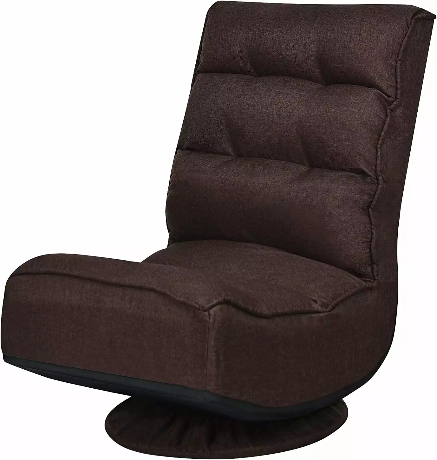 360 Degree Swivel Gaming Chair 6 Position Adjustable Folding Floor Chair 300lb Spring Support Comfortable Padded Backrest ...
