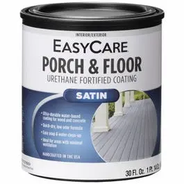 Interior/Exterior Satin Porch & Floor Coating Urethane Fortified Light Gray 1-Qt EasyCare