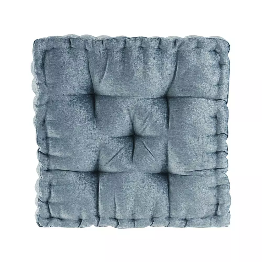 Aqua Bliss Chenille Floor Pillow Cushion Belen Kox Stylish Living