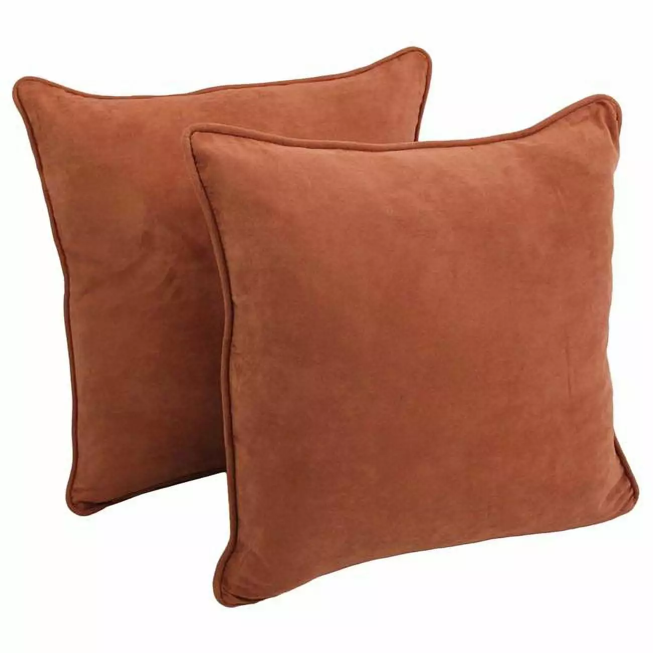 25-inch Double-Corded Microsuede Square Floor Pillows Inserts - Set 2 (9813-CD-S2-MS-SP) Blazing Needles