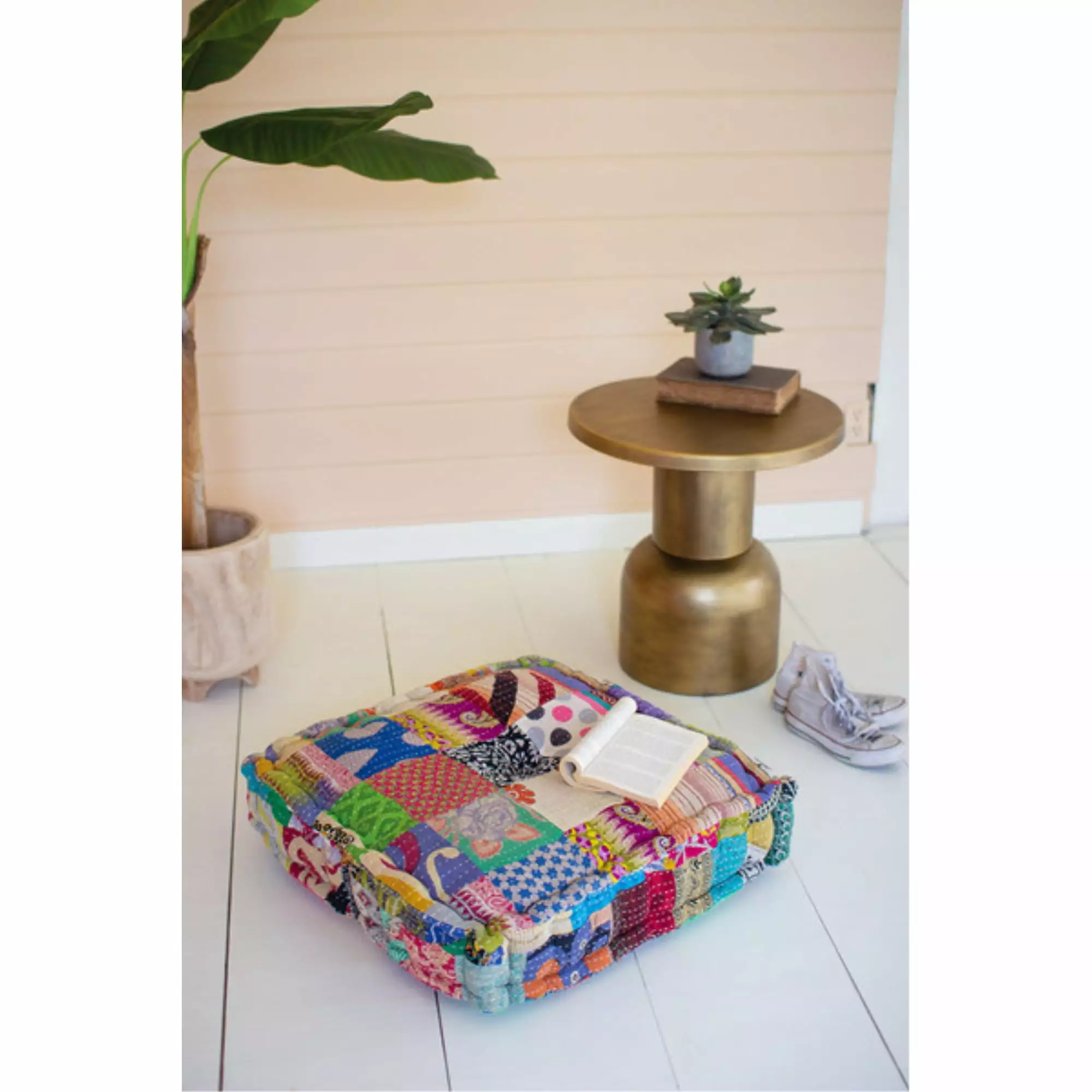 Kalalou Inc Square Kantha Floor Cushion