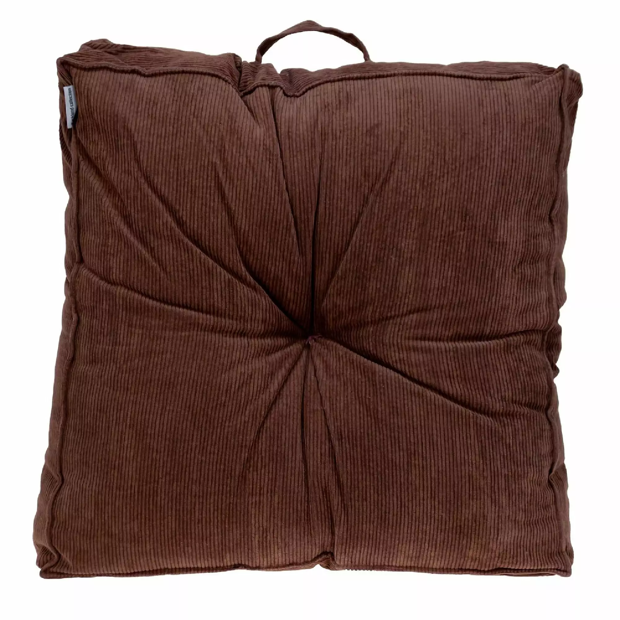 Nassau Gatherion 24 Inch Brown Transitional Floor Pillow Pouf Nassau Collection