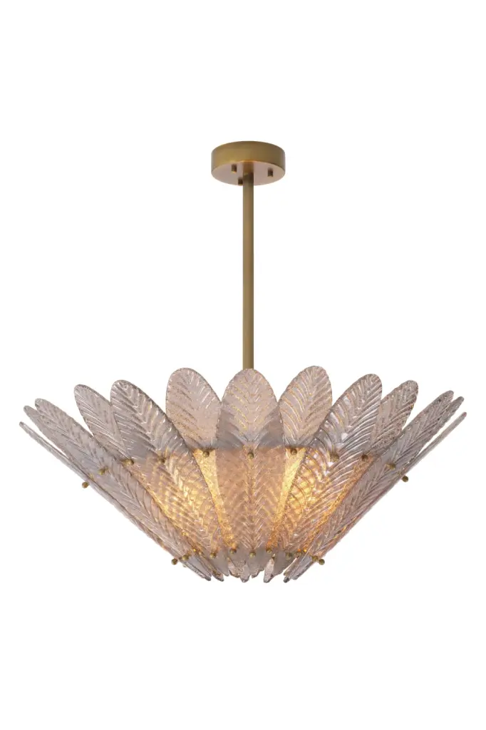 Floral Glass Chandelier Eichholtz Scala Decorative Lighting Fixture