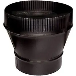 Black 24-Gauge 6 x 7-Inch Stove Pipe Flue Increaser Chimney Venting Imperial