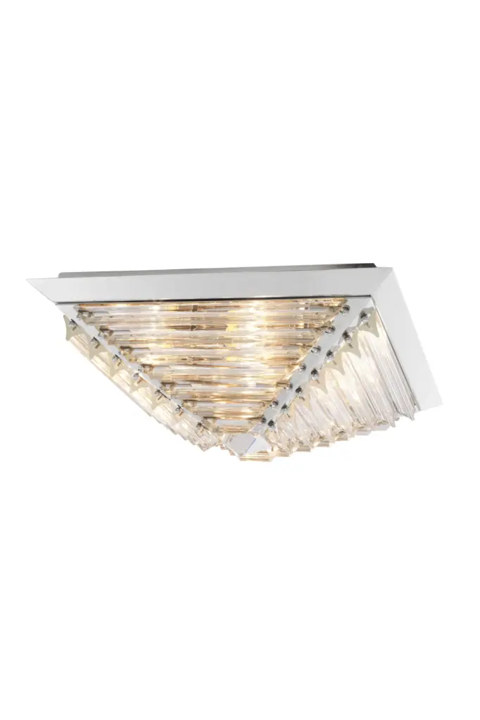 Eichholtz Eden Silver Pyramid Flush Mount Ceiling Light