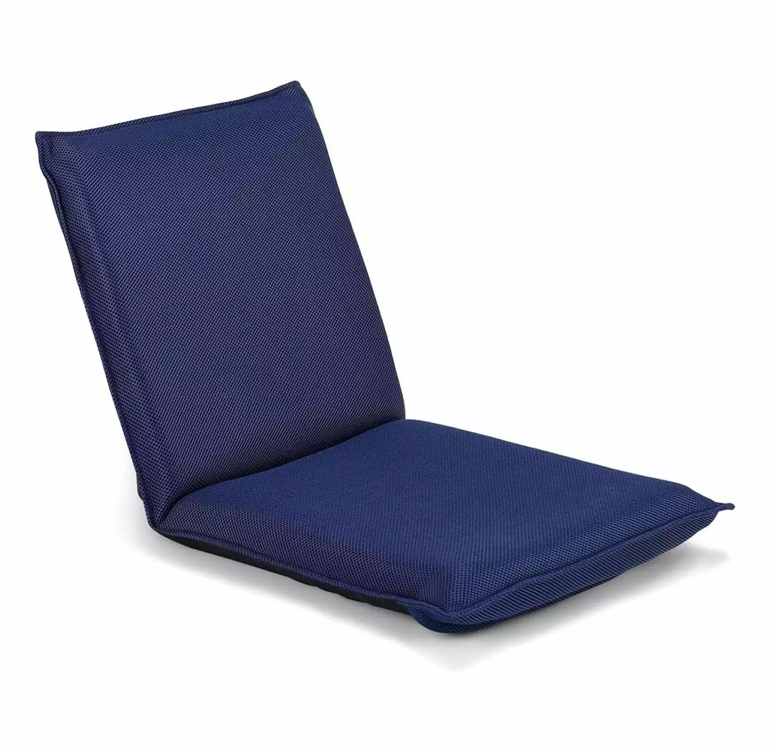 Drevy Folding Floor Chair 6-Position Adjustable Meditation Chair Video Gaming Chair Back Support Reading TV Watching Navy