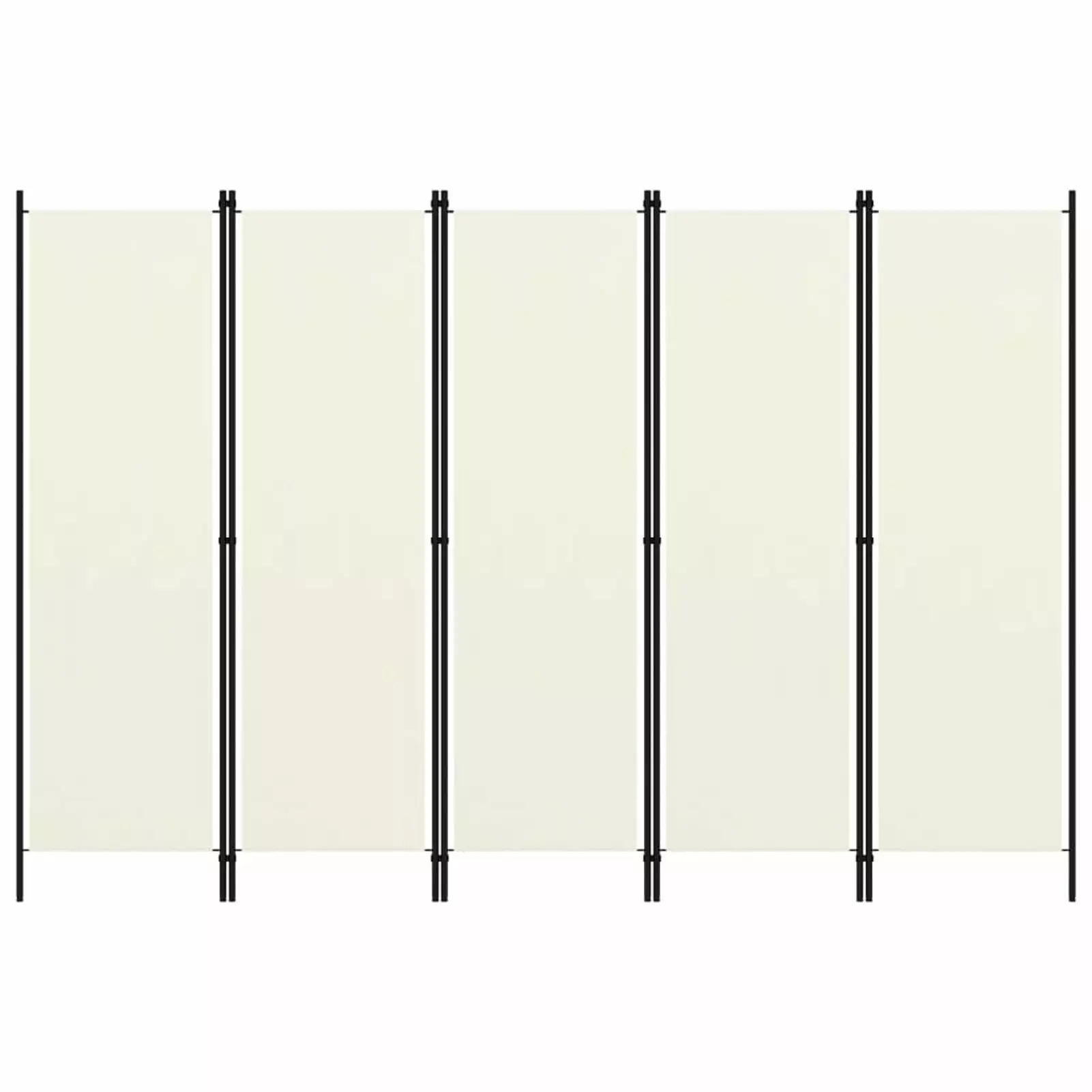 Htovila 5-Panel Room Divider White 98.4x70.9