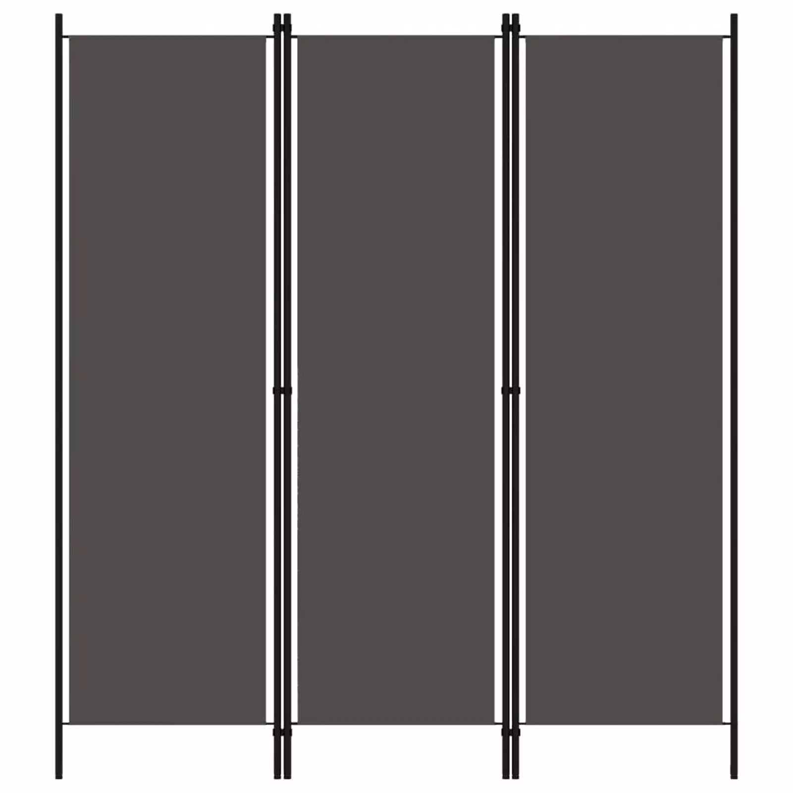 Anself 3 Panel Folding Room Divider Fabric Iron Frame 59.1 x 70.9 Inches Bedroom Bathroom
