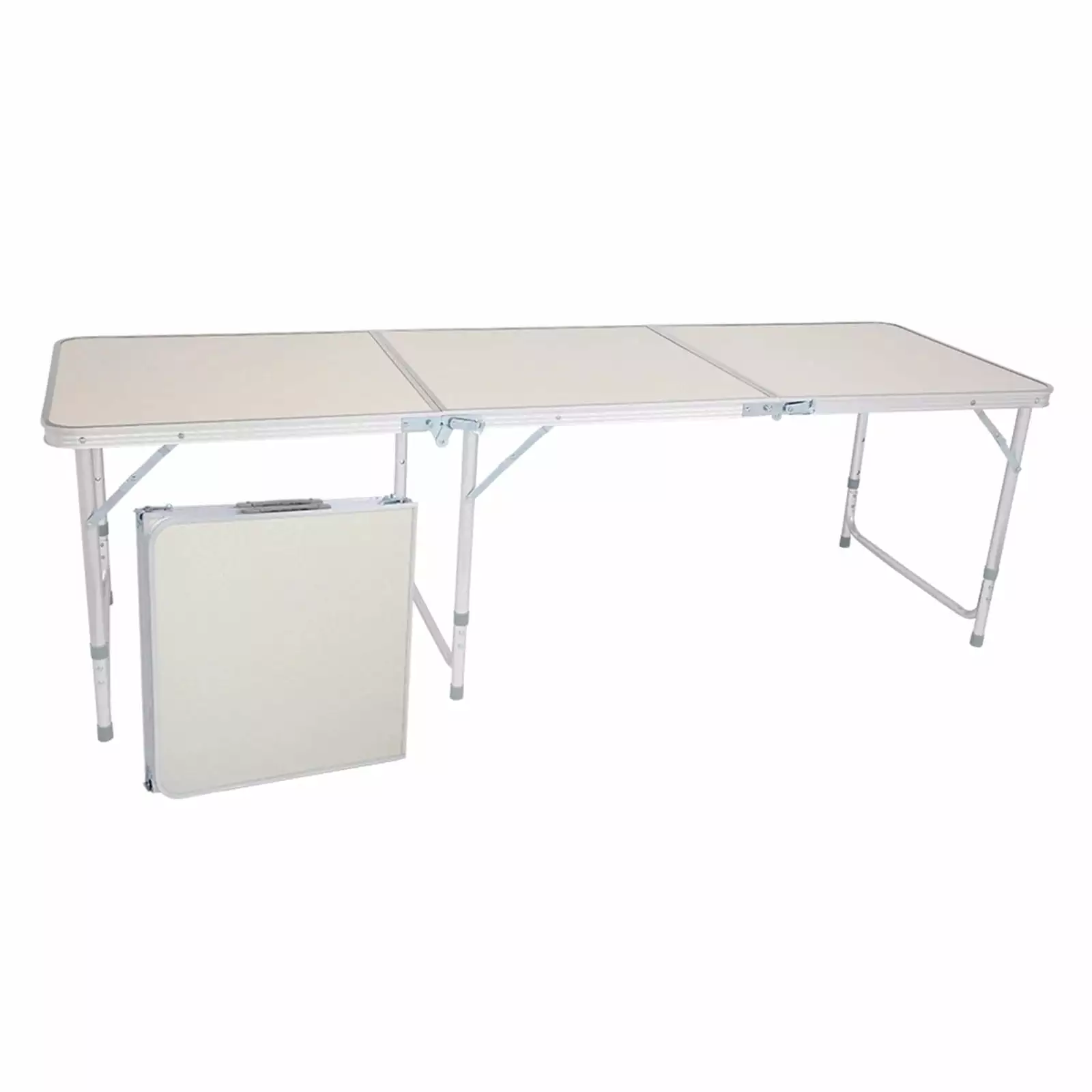180 x 60 x 70cm Aluminum Alloy Folding Table White Home Use