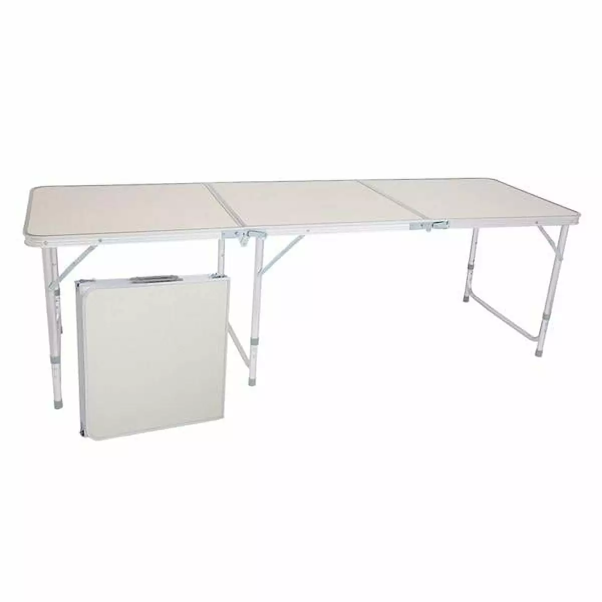 180 x 60 x 70cm White Aluminum Alloy Folding Table Home Use