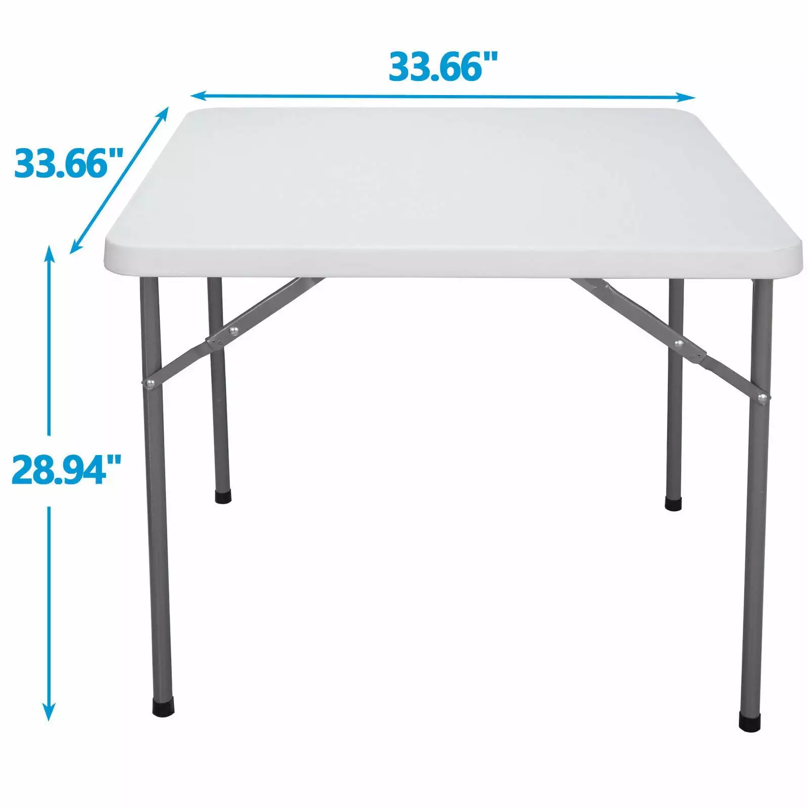 3Ft Aluminum Folding Table Dining Party Picnic White Multipurpose Indoor Outdoor Use