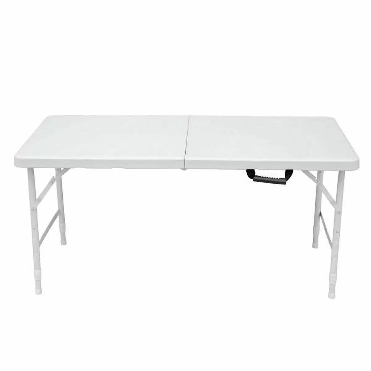 4ft Portable Folding Table Indoor Outdoor Maximum Weight 135KG White Camping Table