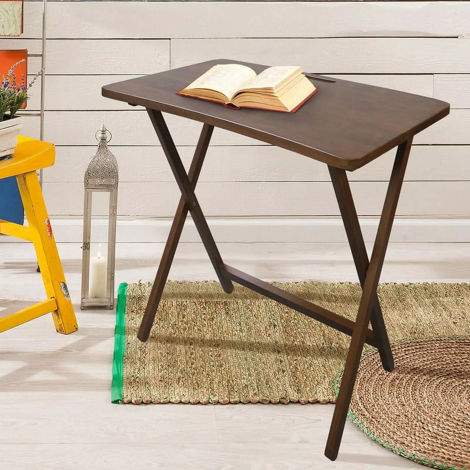 Arizona Folding Table Solid American Gum Walnut