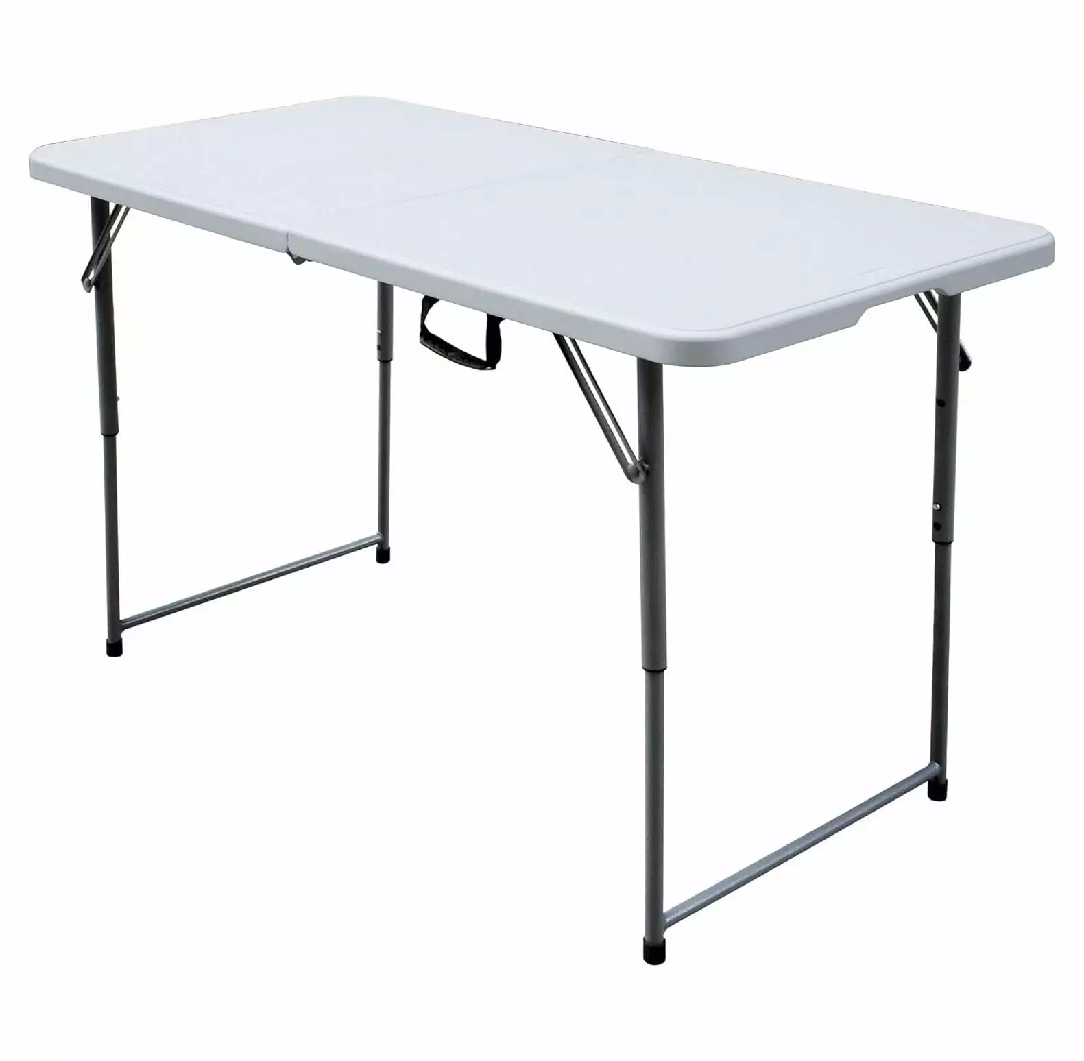 BULYAXIA PDG-802 4 Foot Blow Molded Bi Foldable Utility Portable Garage Sale Event Dining Table
