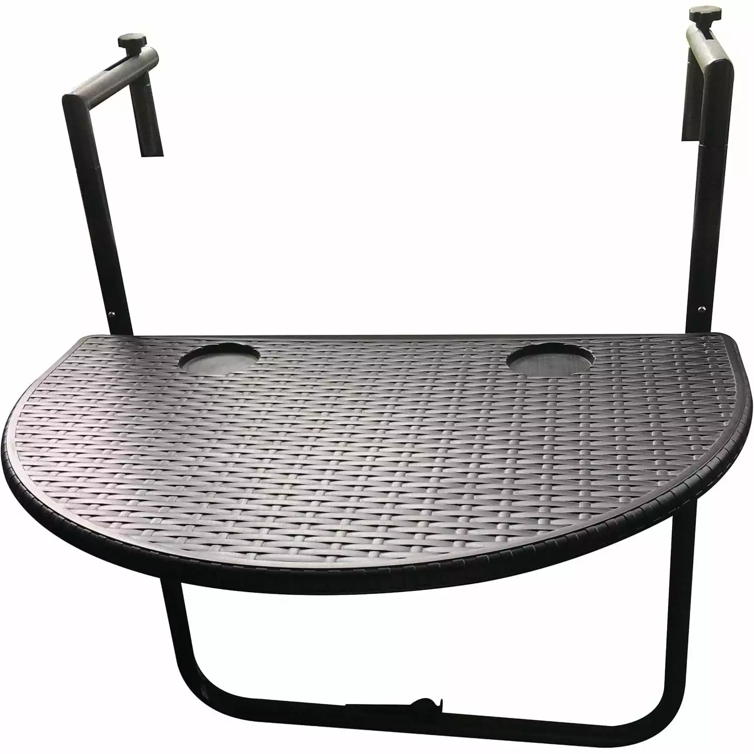 F Corriveau International Folding Table 27 x 32 Inches Indoor Outdoor Use Black