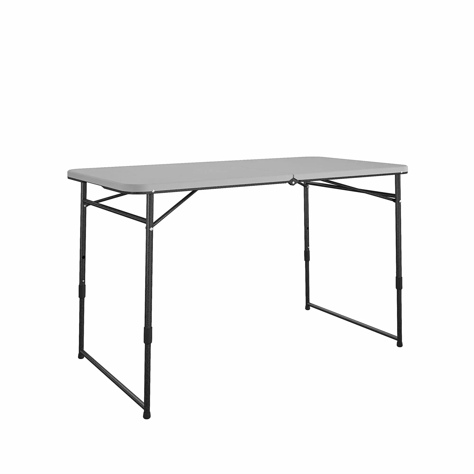 COSCO 4 ft Fold--Half Portable Utility Table Gray Indoor Outdoor Crafting Tailgating Camping