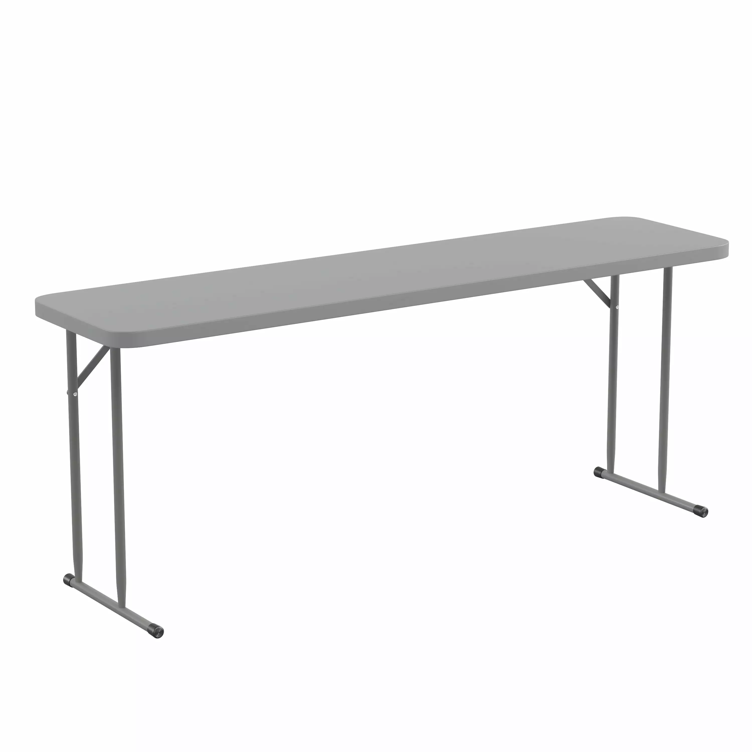 Flash Furniture Gray Rectangular Plastic Folding Tables Indoor Outdoor