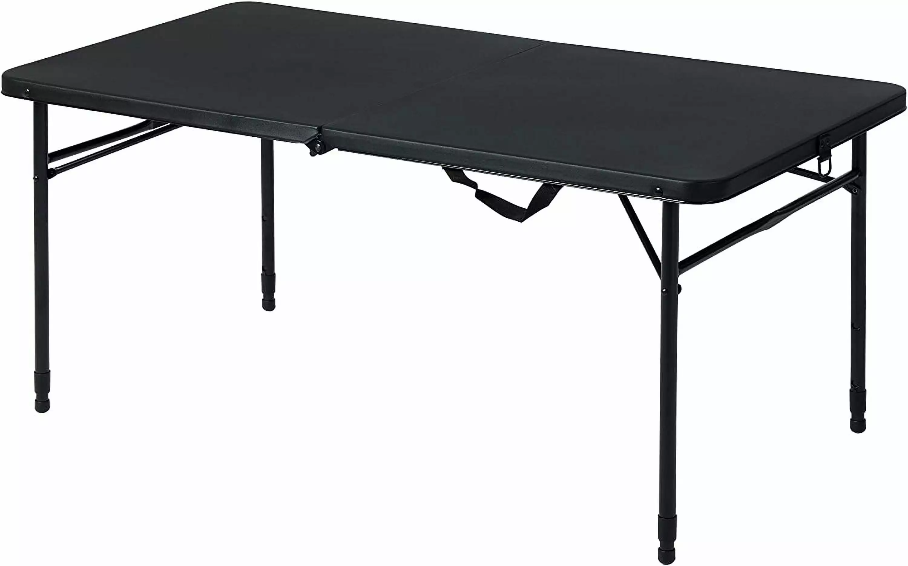 4 Foot Fold Half Adjustable Table Black