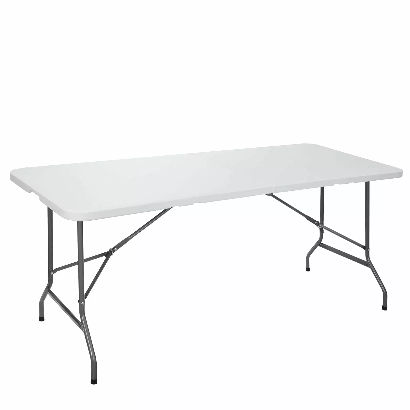 6 Foot Folding Training Table Heavy Duty Picnic Party Camp Dining Table 220LBS Capacity