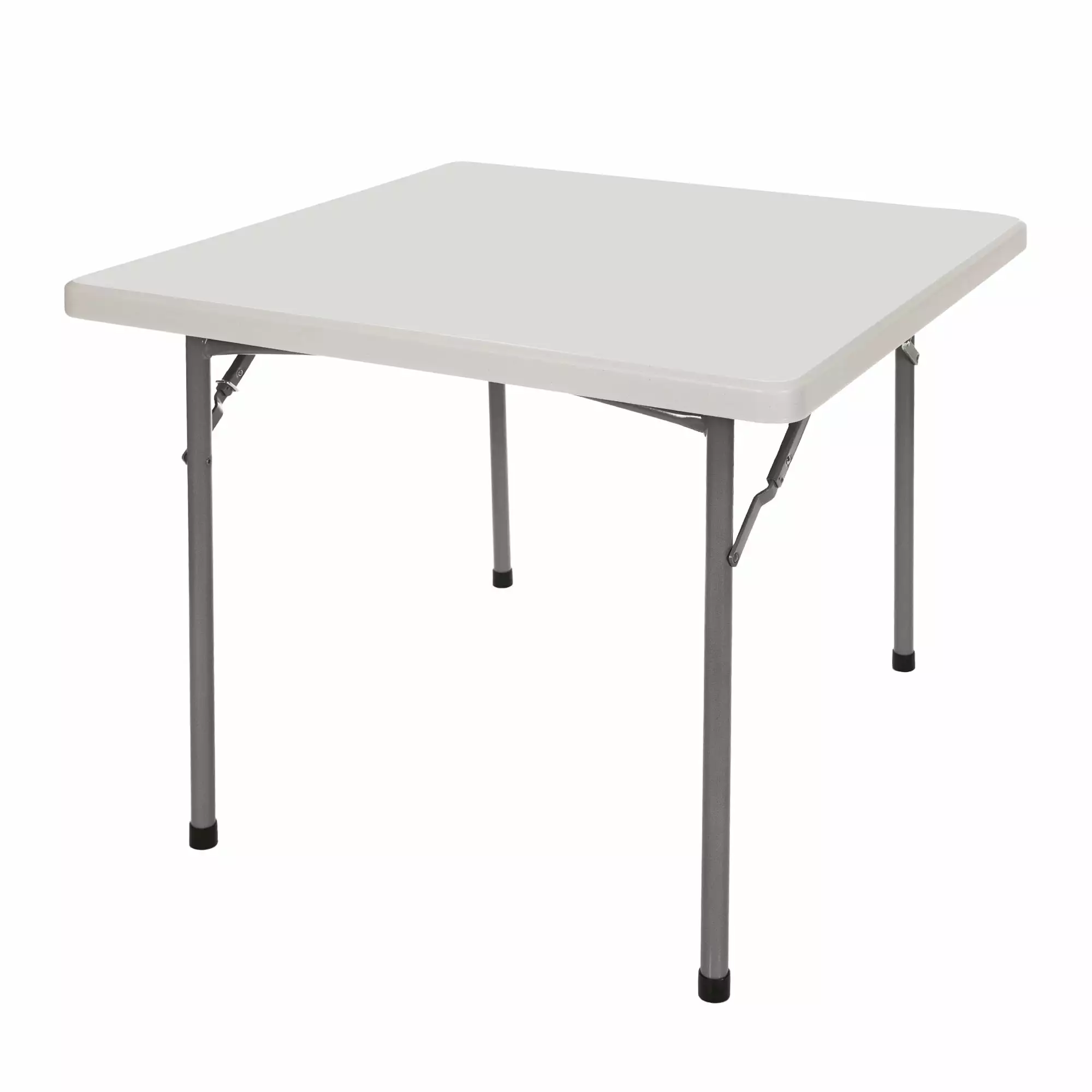 Hampden Furnishings Baldwin 36 X 36 Square Folding Table Plastic Steel Grey