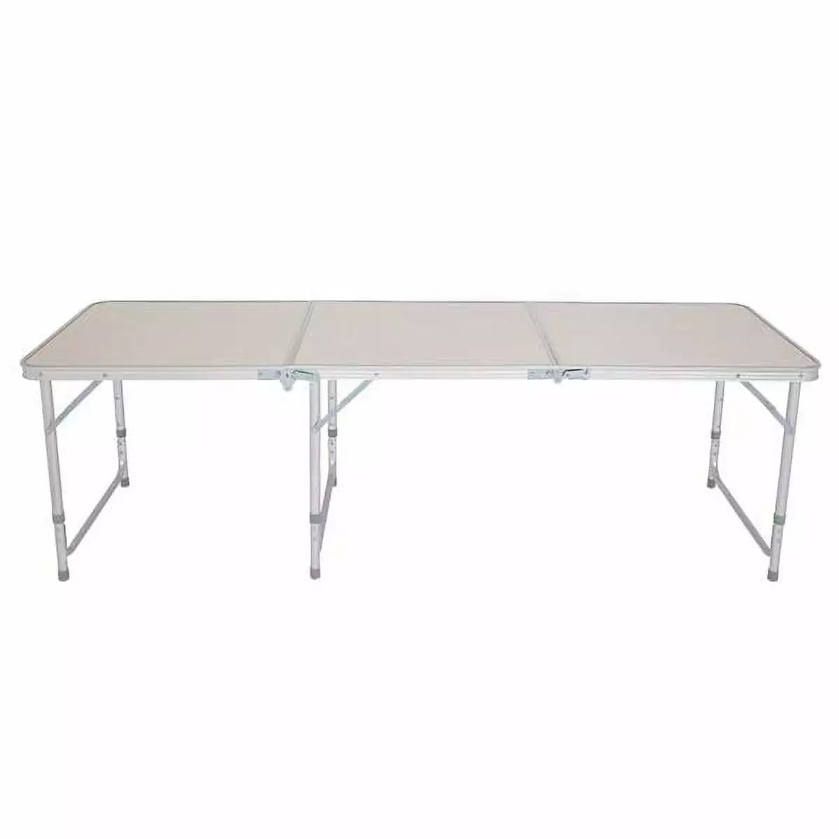 Heavy Duty S Tables 6ft Aluminum Alloy Portable Foldable Table Height Adjustable Parties Backyard Events White