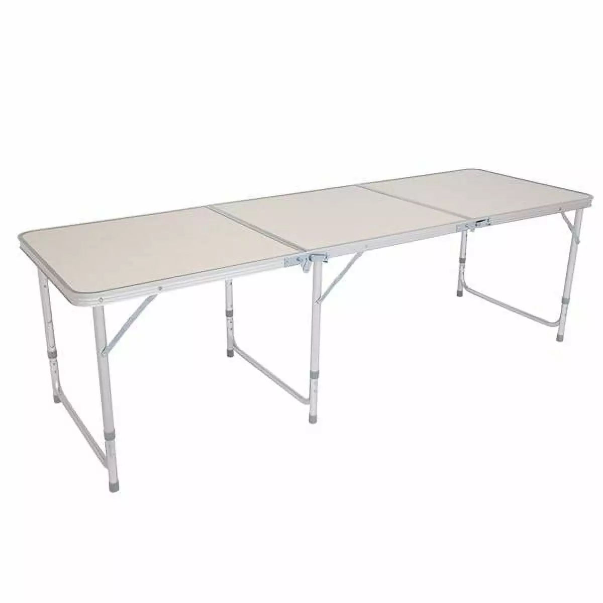 HLONK 180x60x70cm Home Use Aluminum Alloy Folding Table White Durable Compact
