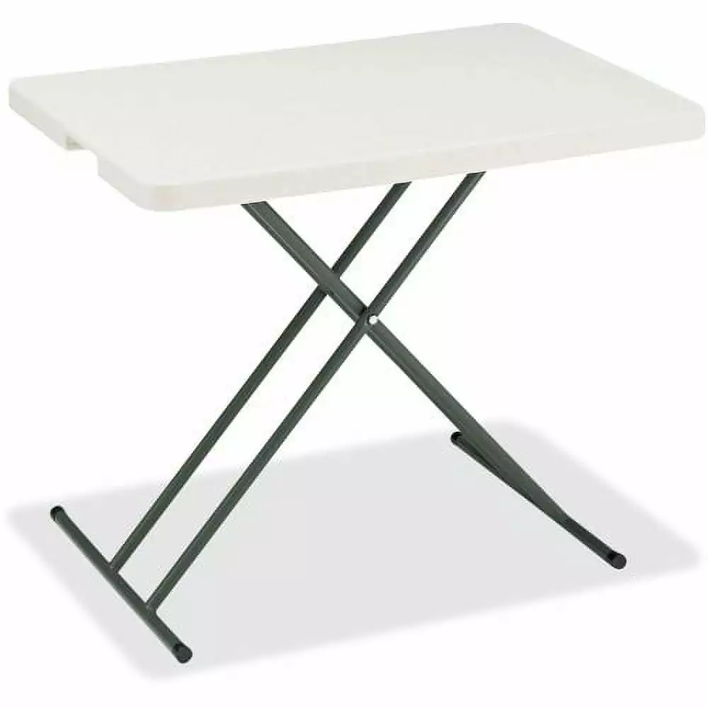 Iceberg IndestrucTable TOO 1200 Series Adjustable Personal Folding Table 20x30 Platinum
