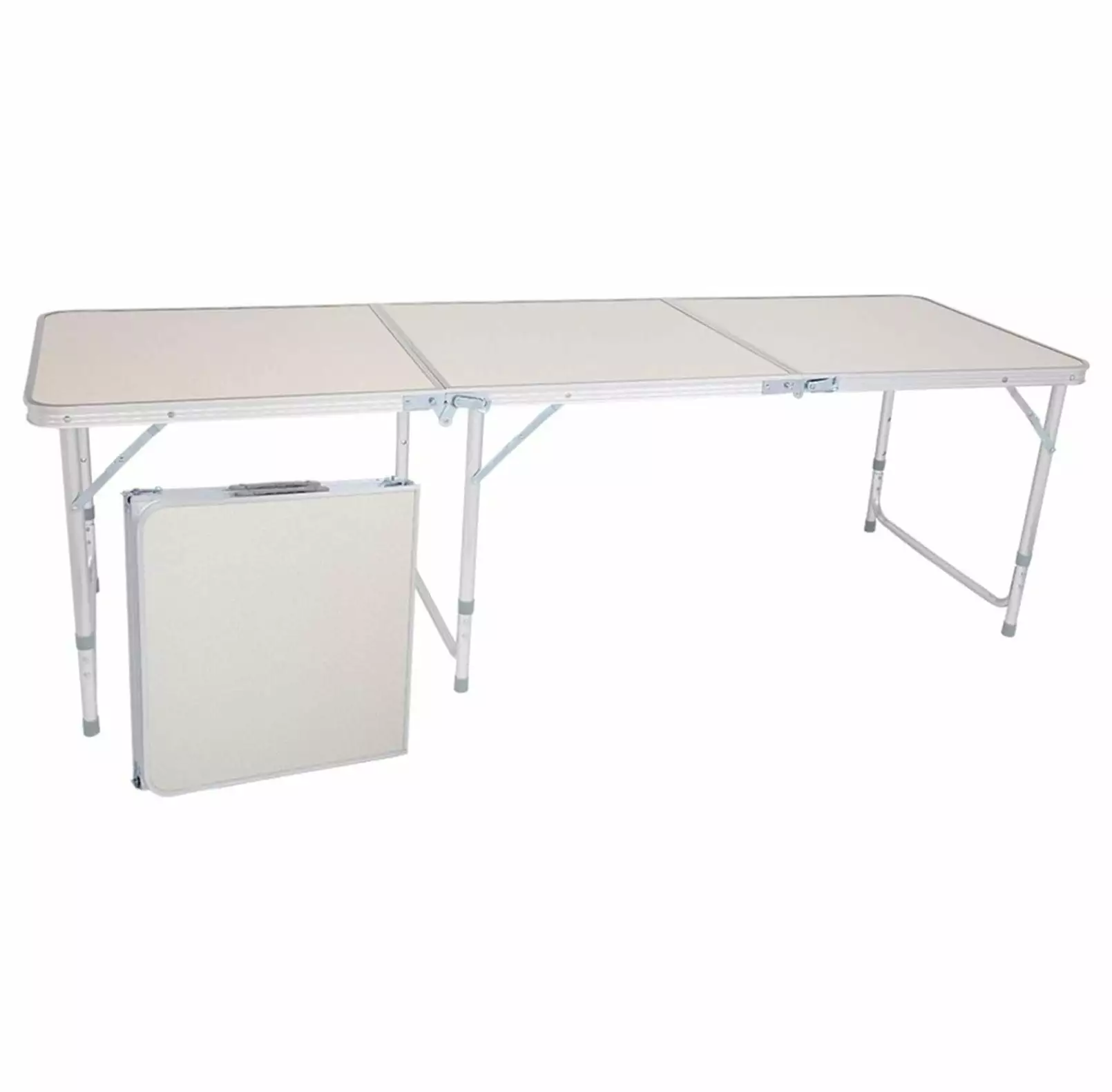 KITYDALK Heavy Duty Folding Tables 6ft Aluminum Alloy Portable Parties Events