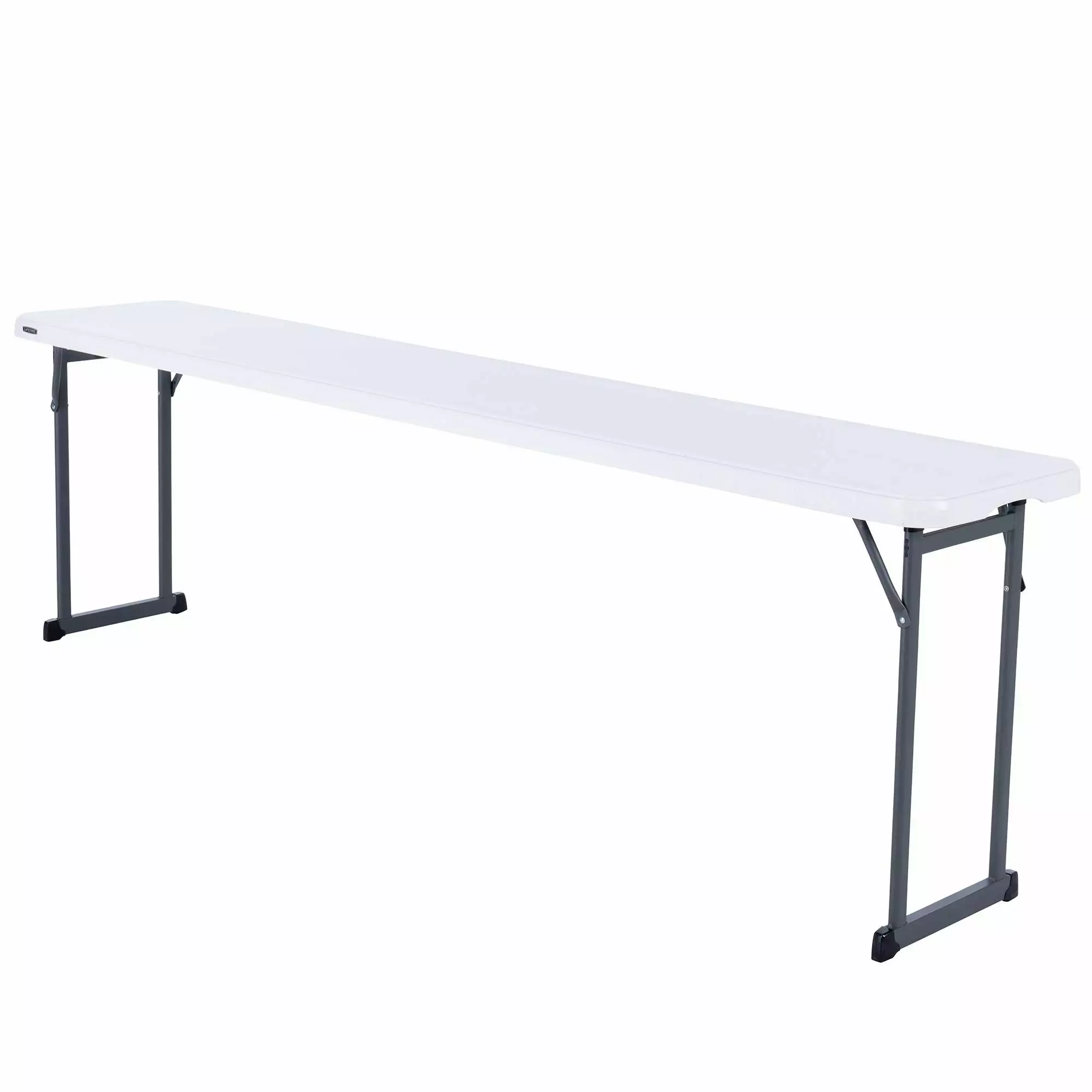 Lifetime 8 Foot Seminar Rectangle Table Indoor Outdoor Commercial Grade White Granite Folding Table