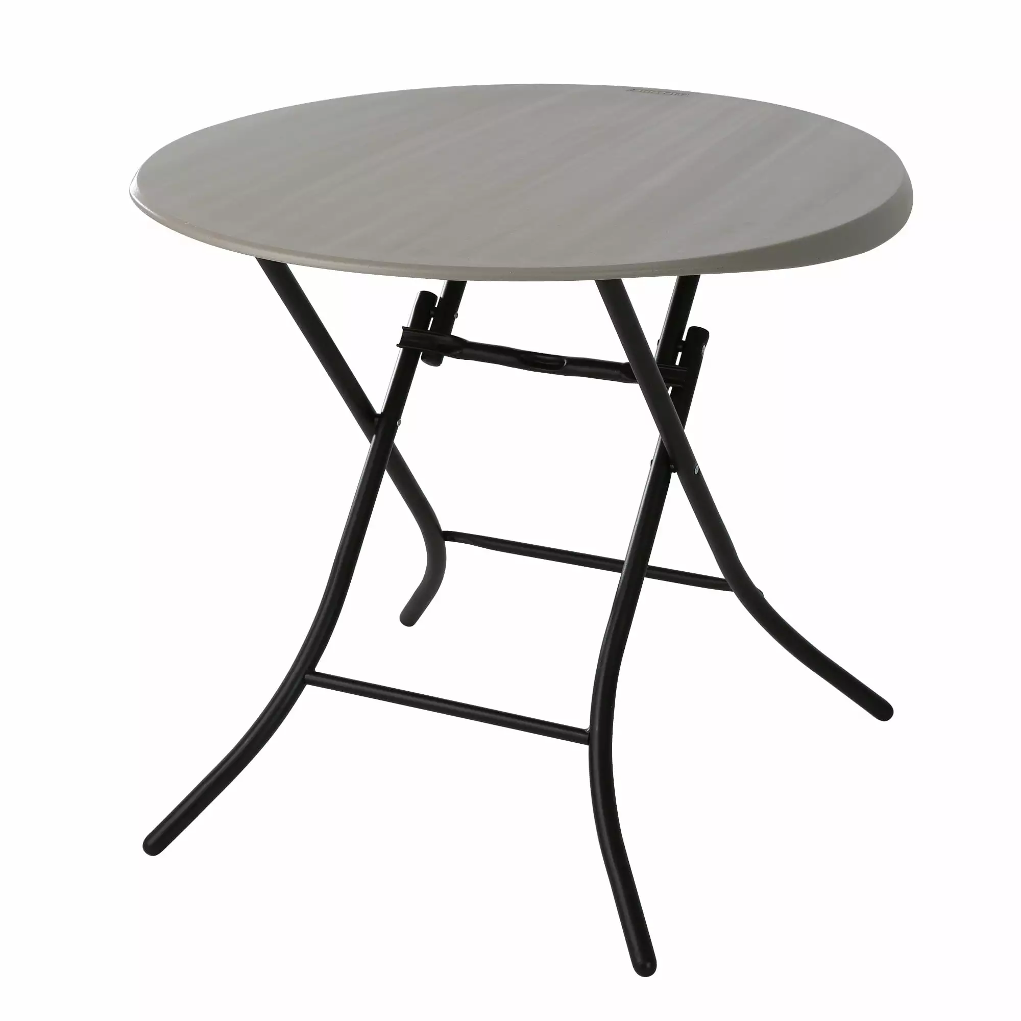 Lifetime 33 inch Round Table Indoor Outdoor Light Commercial Grade Putty