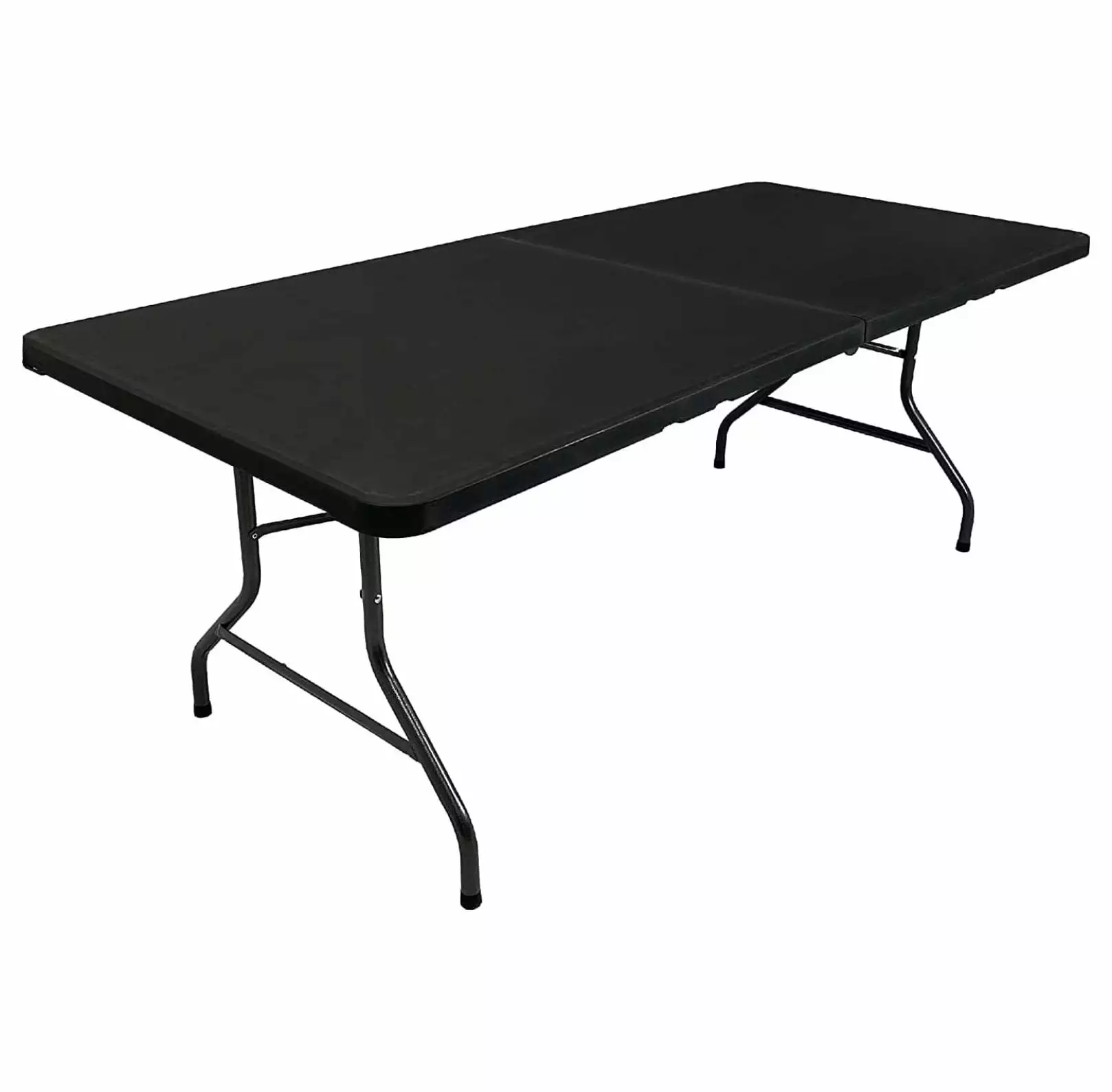 Oversized Party Folding Table 6.5' X 3' Portable Fold Half Design Plastic Blow Molded Table