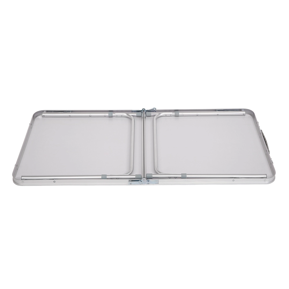 Portable 4Ft Folding Table Adjustable Height Easy Setup Carry Handle Events Parties