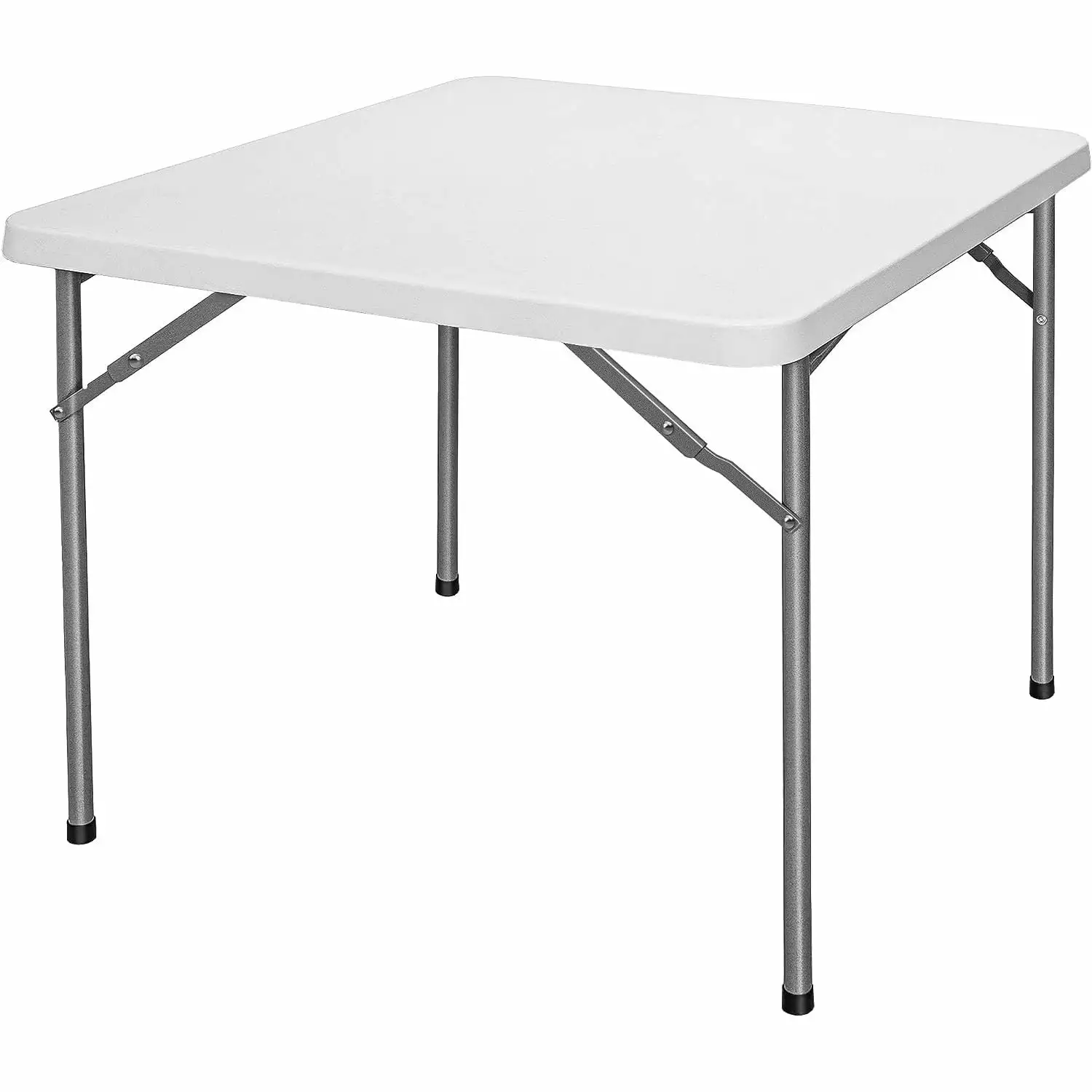 SEYATPOOL 3 ft Indoor Outdoor Heavy Duty Portable Plastic Folding Table Square Card Utility Game Table