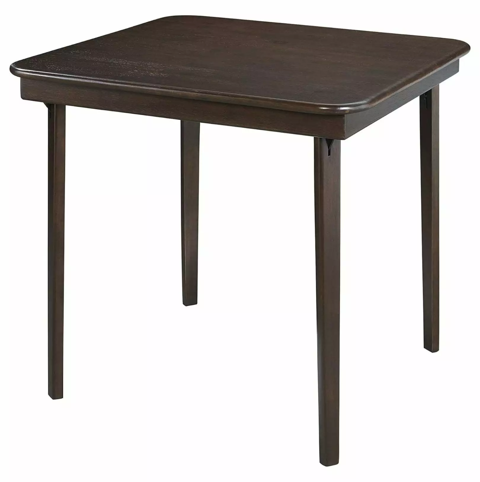 YOSITiuu Industries Stakmore Straight Edge Indoor Folding Table - Espresso 32x32x29.5 Inches