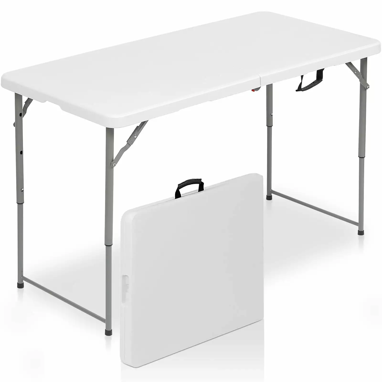 YouYeap 4 Foot Folding Table White Portable Indoor Outdoor Table