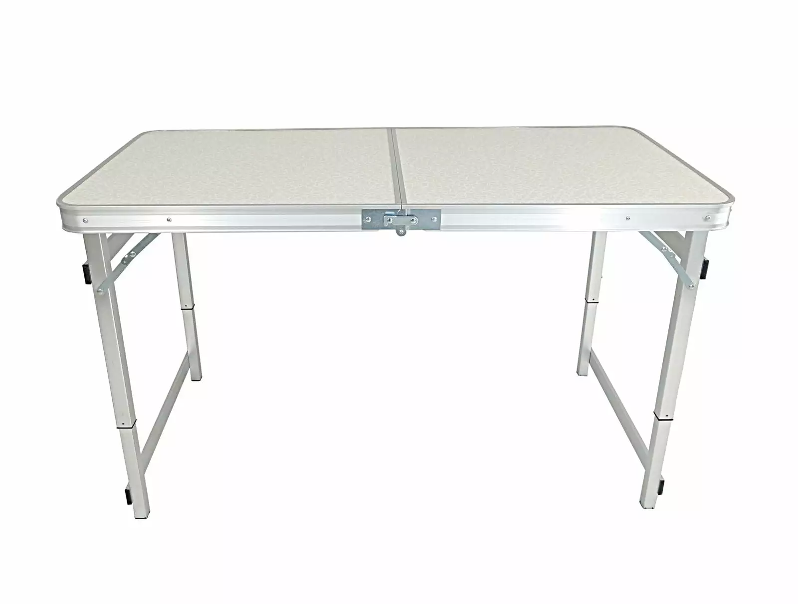 ZGBY Aluminum Folding Table 4 Foot Adjustable Height Lightweight Portable Outdoor Table