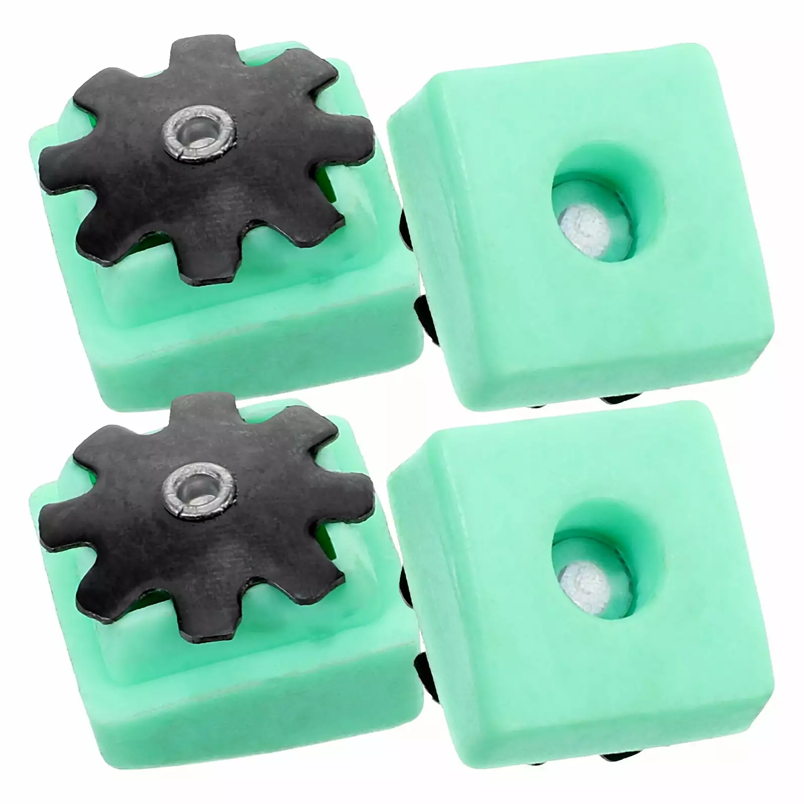 4 Pcs Foot Rest Pouf Decorated Horse Stool Pads Plastic Multifunction Stools NOBRAND