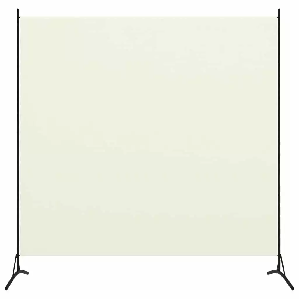 vidaXL 1-Panel Room Divider Cream White 68.9x70.9 Inches Freestanding Privacy Screen HomeLife Company