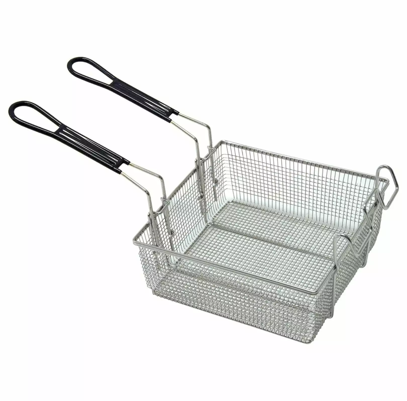 Lwory 700-189 Double Fryer Basket 4-gal & 9-gal Stainless Bayou Fryers Cool Touch Handle - Perfect Fish, Shrimp, Chicken, ...